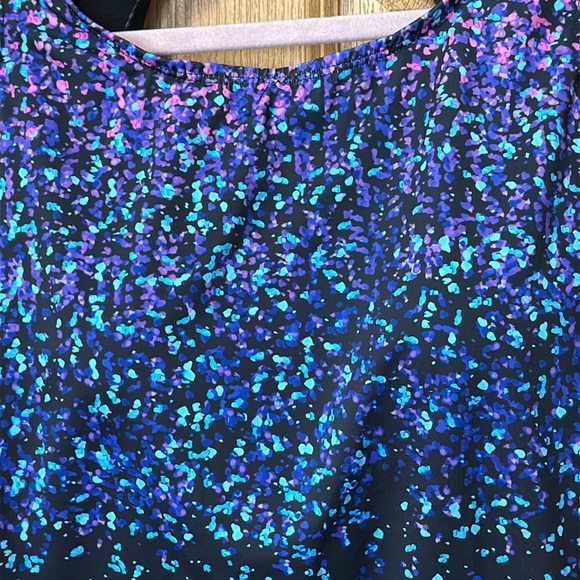 Nwt Swimsuits For All Keyhole Back High Neck One Piece Sporty Plus Size 18 - Picture 3 of 4